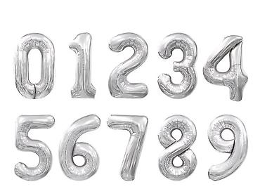 Воздушные шары и принадлежности: Фольгированные шары-цифры для оформления праздника ОПТОМ 50 СОМ В — 4