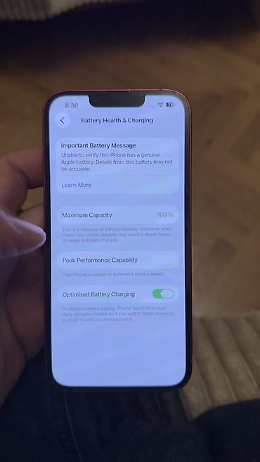 telefon 2 ci el iphone: IPhone 13, 128 GB, Qırmızı, Face ID — 3