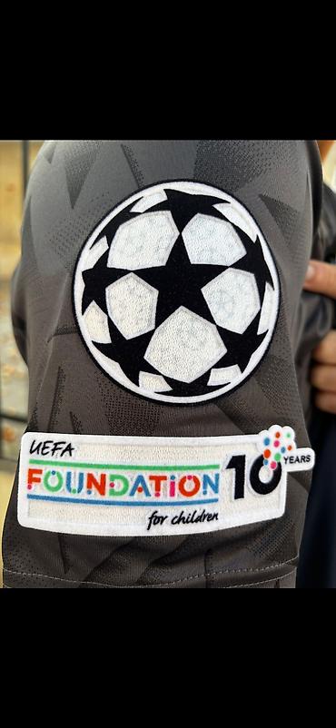 qarabag lyon: Futbolka, Adidas, rəng - Qara — 3