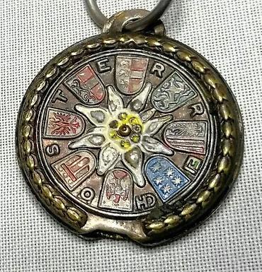 Ostali antikviteti: Extra RETKO Stari ROTIRAJUĆI privezak Grosglockner oko 1950. Vintage — 2