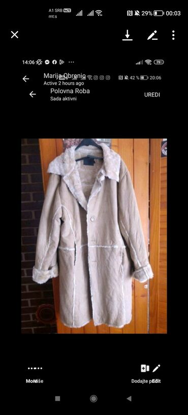 Women's Coats: 2XL (EU 44), Single-colored, Without lining