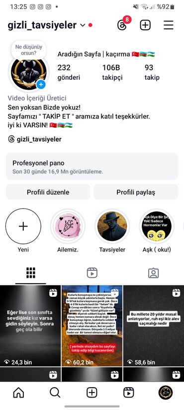 qapi demir qapi seyf qapi: Aktif instagram hesabı Günde min iki min takipçi gelir Hikayeye 10