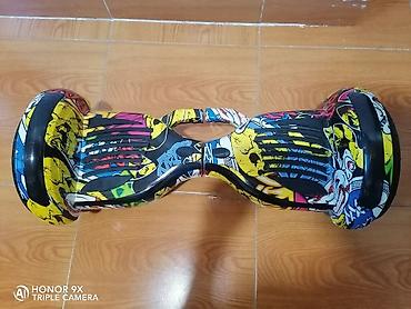 Электротранспорт: Qrafiti dizaynlı hoverboard (özünü balanslaşdıran skuter) — 6