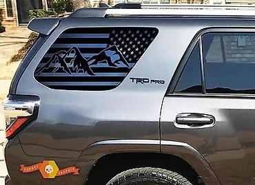 4runner: Наклейки на задние боковые стекла для внедорожников/кроссоверов — пара — 2
