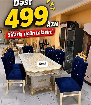 ağac dərmanları: Yemək otağı dəsti – klassik dizayn Tərkib: - Düzbucaqlı yemək masası — 1