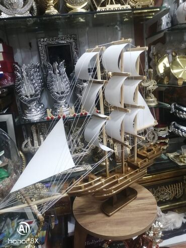 Gəmi modelləri: Gəmi 25azn 1-ci şəkildəki Əl işləri Qoz ağacı Gəmi 45 yox 25azn Hər — 10