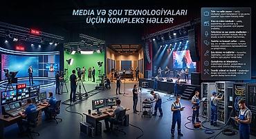Peşəkar səs, ışıq və studiya avadanlıqları satışı quraşdırılması Kino