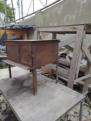 briket: Metalkəsimdən hazırlanmış odun/ kömür sobası – açıq havada bişirmə və — 2