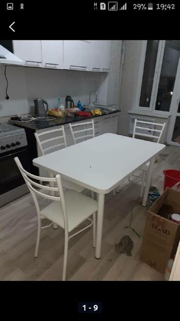 Кухонные столы и стулья: Кухонный стол и стул — 6