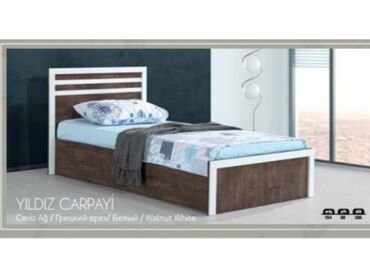 kreditle yataq mebelleri: Новый, Односпальная кровать, Без подьемного механизма, С матрасом, Без выдвижных ящиков, Турция