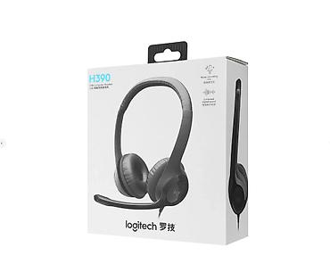 se electronics: Проводные гарнитуры, Logitech, Новый, цвет - Черный — 1
