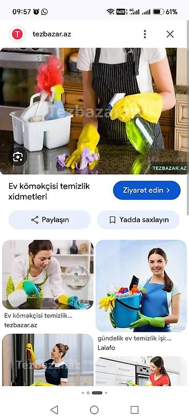 Ev köməkçisi axtarılır 🏠 Savalan ərazisində ev işlərinə kömək edəcək