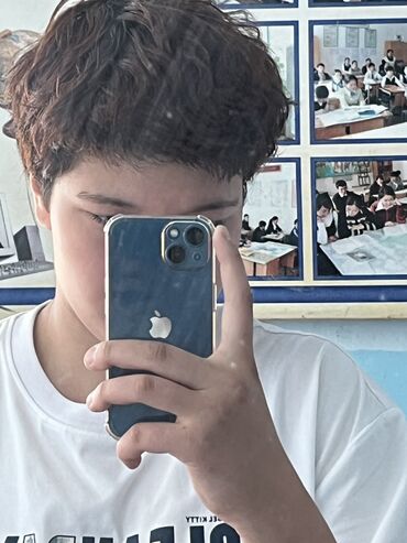 Apple iPhone: IPhone 13, Новый, 128 ГБ, Blue Titanium, Зарядное устройство, Защитное стекло, Чехол, 100 %