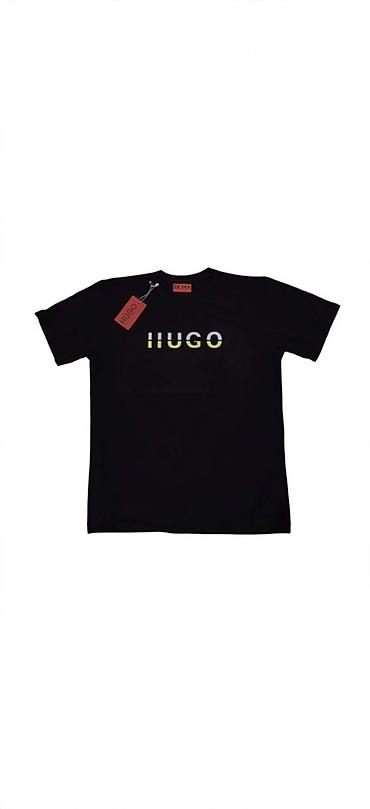 Muška majica kratkih rukava – HUGO - Boja: crna - Prednji print: HUGO na lalafo.rs Muška majica kratkih rukava – HUGO - Boja: crna - Prednji print: HUGO