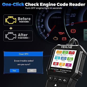 Alati za automobile: Novo - VEHLIVE V880 OBD2 Auto Dijagnostika OBD2 čitač kodova za — 4