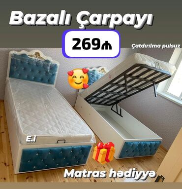 Çarpayılar: Yeni, Təknəfərlik çarpayı, Bazalı, Matras ilə