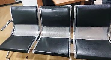 Ofis ləvazimatları: 3 lü kreslo gözləmə 3 dəst var çox yaxşı vəziyyətdə — 2
