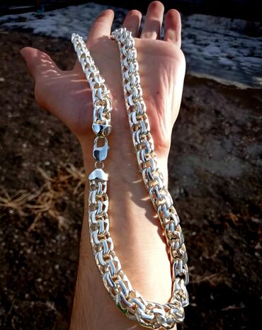 Серебряные цепочки: Серебряная цепь «Рамзес» 140 гр, 60 см Ручная работа, серебро 925 — 38