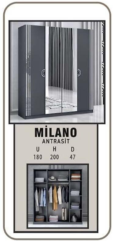 televizor mebelleri: Milano antrasit qarderob Fabrik istehsalı mebellərin topdan qiymətlə — 1