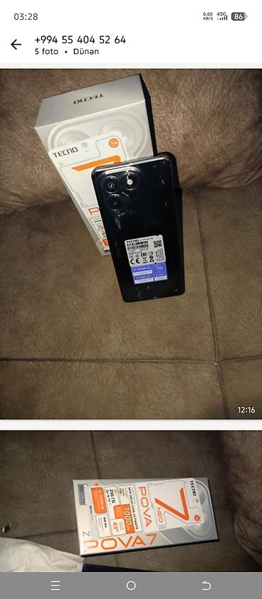 ayfon 10 x: Tecno Pova 7 Neo, 256 GB, rəng - Qara, İki sim kartlı — 4
