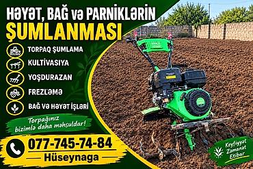 stullarin temiri: Həyət, bağ və parniklərin şumlanması xidməti Təklif etdiyimiz işlər — 1