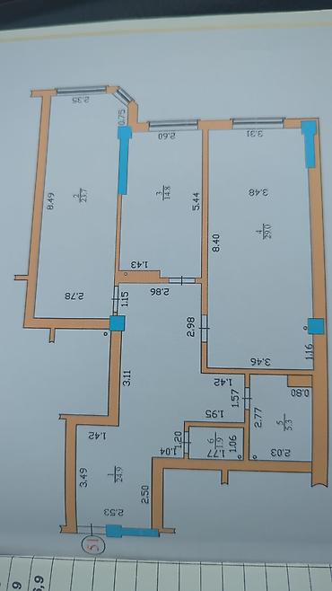 сдается 2 комнатная: 2 комнаты, 100 м², Юг-2 мкр Элитка, 10 этаж, Евроремонт — 2