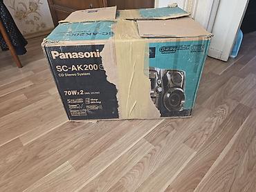 Elektronika: Panasonic SC-AK200 CD Stereo System Xüsusiyyətlər: - Güc: 70 W x 2 — 2