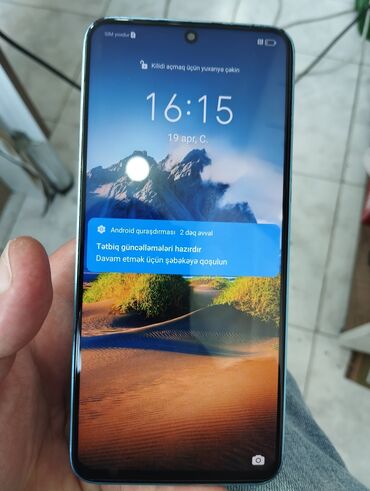 chekhol dlya telefona: Honor X8a, 128 ГБ, цвет - Синий, Отпечаток пальца, Две SIM карты, Face ID