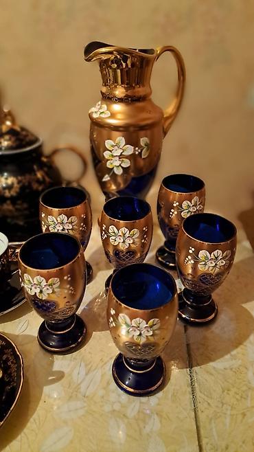 örtüy: Son qiymetdir Bohemia Crystal (Made in Czechoslovakia) mavi kobalt — 1