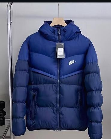Куртки: Пуховик Nike, глубокий синий цвет. куртка ото жакшы состояниеде — 1