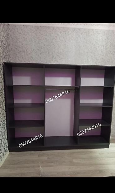kreslo tek: Düz dolab, Yataq otağı üçün, Paltar üçün, Açılan, Korpuslu, 6 qapı — 4