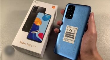 айфон 5 запчасти: Xiaomi, Redmi Note 11, Жаңы, 128 ГБ, түсү - Көгүлтүр, 1 SIM, 2 SIM