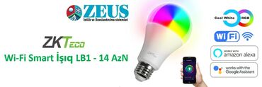сколько стоит солнечная батарея: ZKTeco Wi‑Fi Smart İşıq LB1 – RGB və Ağ işıq - Wi‑Fi ilə idarəetmə
