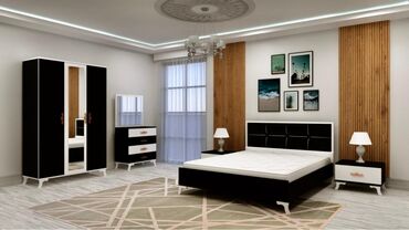 Yataq otağı dəstləri: İkinəfərlik çarpayı, Dolab, Komod, 2 tumba, Rusiya, Yeni — 7