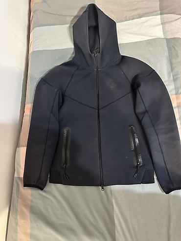 полузамок найк: Худи на молнии Nike Tech Fleece, темно-синее (navy) Состояние — 1