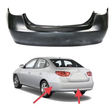 2107 bufer: Hyundai Elantra 2006-2010 arxa bufer.avtomobili üçün arxa bamper. Qara