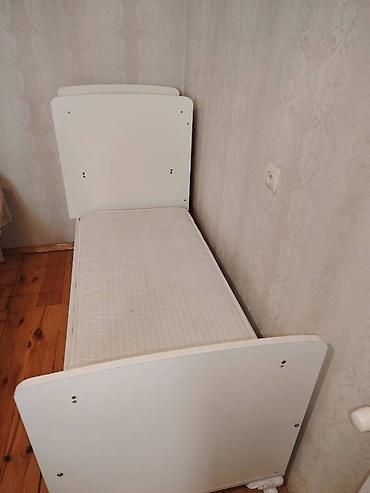 Təknəfərlik uşaq çarpayıları: Oğlan və qız üçün, İşlənmiş, Çarpayı, Matras ilə, Siyirməli — 5