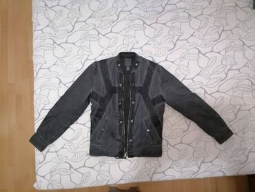 кожа куртка мужская: Куртка 5XL (EU 50), 6XL (EU 52), цвет - Серый