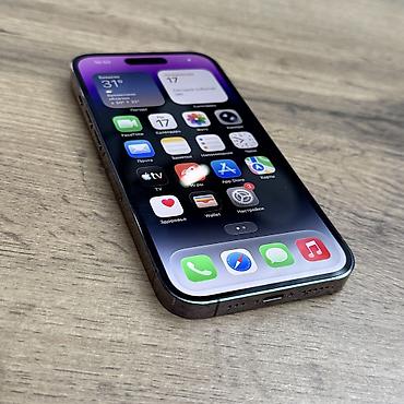 14 поо: IPhone 14 Pro, Б/у, 256 ГБ, Deep Purple, Защитное стекло, Чехол, 100 % — 9