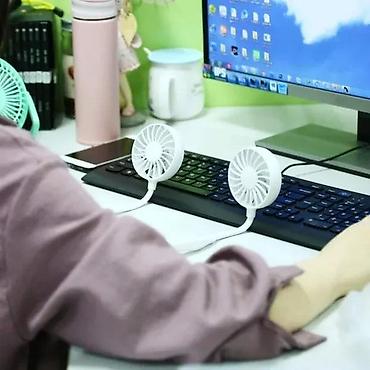 Mini prenosivi ventilatori: VENTILATOR ZA VRAT BELI NOV VENTILATOR ZA RASHLADJIVANJE TOP | Cene — 1