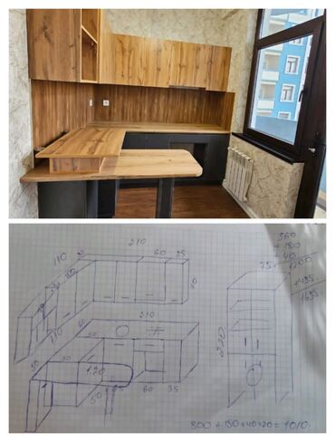 işlənmiş mebellərin alışı: Mətbəx mebeli 500azn 2 aydi alınıb rəng uyğun olmadığı üçün satilir