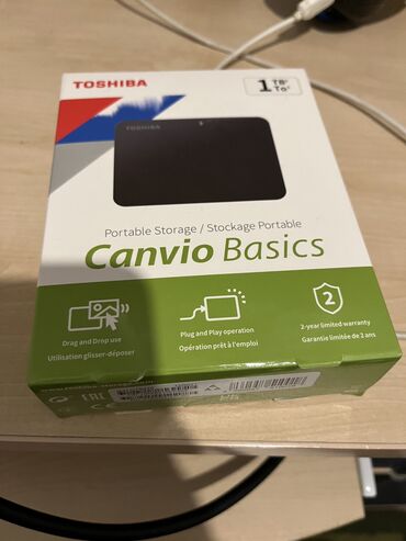 жесткие диски переносные: Жёсткий диск (HDD) Toshiba, 1 ТБ, Новый