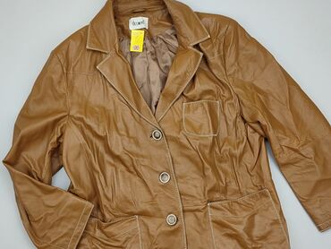 skórzane spódnice massimo dutti: Leather jacket, 3XL (EU 46), condition - Ideal
