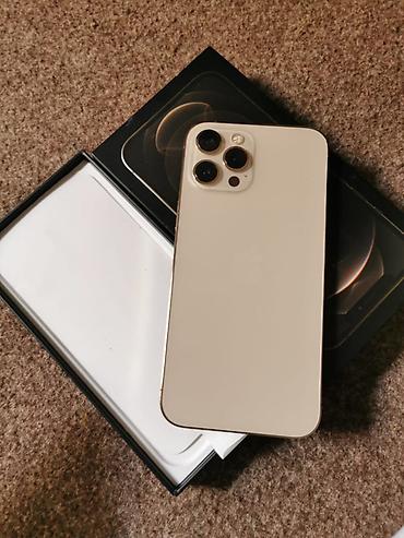 IPhone 12 Pro Max, 256 GB, Matte Gold, Zəmanət, Simsiz şarj, Face ID