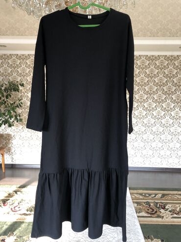женские платья из органзы: L (EU 40), XL (EU 42), цвет - Черный