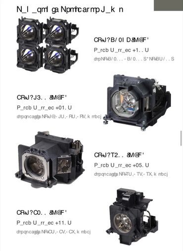 Lampalar: Məhsul: Proyektor üçün orijinal “bare bulb” lampalar Brendlər və — 15