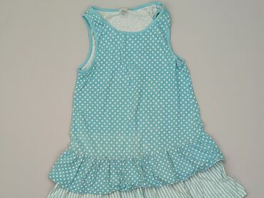 błękitna sukienka elegancka: Sukienka, 5-6 lat, 110-116 cm, stan - Zadowalający