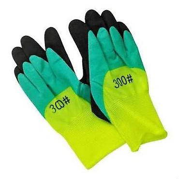 nem salfetka: Məhsul: 300# iş əlcəkləri - Material: nəfəsalan trikotaj əsas, ovuc — 1