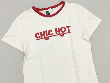 tommy hilfiger t shirty białe: T-shirt, H&M, S (EU 36), condition - Very good
