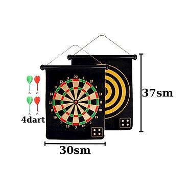 Darts: №: 3461 Məhsulun adı: Dartlı maqnit taxtası D345 37x30 sm, 4 dart — 2